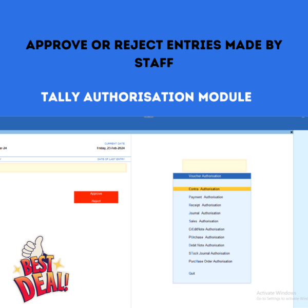 Tally Customisation Module